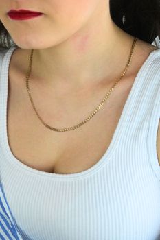 Złoty łańcuszek pancerka 585 – 2,7 mm, 60 cm 5688 (7).jpg